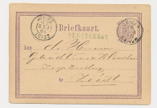 Naamstempel Oegstgeest - Leiden - Zeist 1876