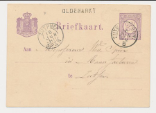 Naamstempel Oldemarkt - Zutphen 1880 - Treinstempel