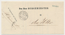 Naamstempel Ommen - Den Helder 1871 - Trein takjestempel