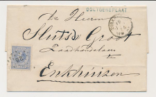 Naamstempel Ooltgensplaat - Dirksland - Enkhuizen 1874