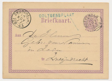 Naamstempel Ooltgensplaat - Rotterdam - Zwijndrecht 1877