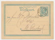 Naamstempel Ooltgensplaat - Dirksland - Gladbach Duitsland 1877