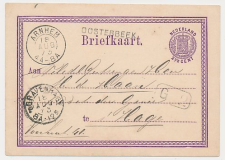 Naamstempel Oosterbeek - Arnhem - s Gravenhage 1873