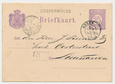 Naamstempel Oosterwolde - Assen - Leeuwarden 1879