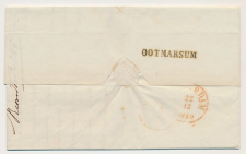 Naamstempel Ootmarsum - Almelo - Amsterdam 1850