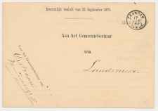 Naamstempel Oostzaan - Zaandam - Landsmeer 1880