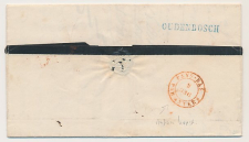 Naamstempel Oudenbosch - Breda - Antwerpen Belgie 1851