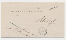 Naamstempel Oudendijk - Purmerend - Zwartsluis - Blokzijl 1878