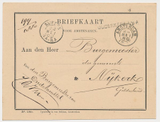 Ouderamstel - Naamstempel Ouderkerk A/D A  - Nijkerk 1880