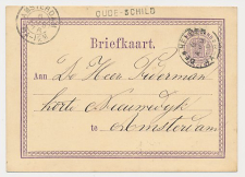 Naamstempel Oude-Schild - Den Helder - Amsterdam 1876