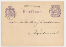 Naamstempel Oude-Tonge - Rotterdam - Dordrecht 1878