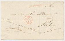 Naamstempel Oude Wetering - Alphen - Voorburg 1863