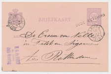 Naamstempel Oude-Wetering - Leiden - Rotterdam 1888