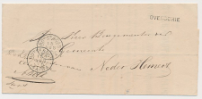 Naamstempel Overschie - Rotterdam - Heusden - Nederhemert 1875