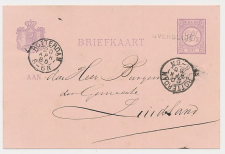 Naamstempel Overschie - Rotterdam - Zuidland 1886