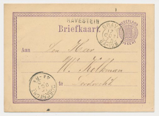 Huisseling - Naamstempel Ravestein - Grave - Dordrecht 1875