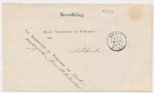 Naamstempel Reek - Grave - Oss - Nistelrode 1884