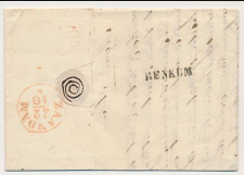 Naamstempel Renkum - Wageningen - Zaandam 1850