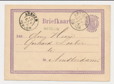 Naamstempel Renkum - Arnhem - Amsterdam 1874