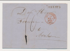 Naamstempel Rhenen - Veenendaal - 1868 
