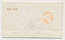 Naamstempel Rhenen - Wageningen - Arnhem 1858