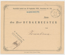 Naamstempel Ridderkerk - Rotterdam - Zwaluwe 1880