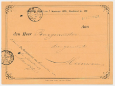 Naamstempel Sleeuwijk - Gorinchem - Meeuwen 1879