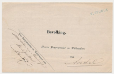 Naamstempel Sleeuwijk - Woudrichem - Andel 1879