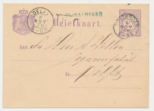 Naamstempel Slikkerveer - Rotterdam - Delft 1879
