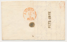 Valburg - Naamstempel Slyk-Ewyk - Wageningen - Arnhem 1858