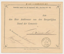Naamstempel Stad A/T Haringvliet - Dirksland - Drimmelen 1880