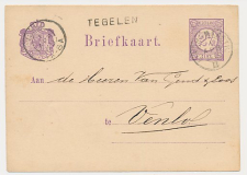 Baarlo - Naamstempel Tegelen - Venlo 1880 - Treinstempel 