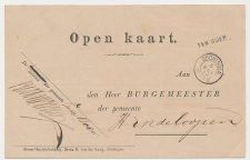 Naamstempel Ten Boer - Groningen - Hindloopen 1890