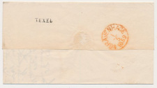 Naamstempel Texel - Den Helder - s Gravenhage 1859