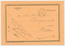 Naamstempel Uitgeest - Petten 1879 - Treinstempel
