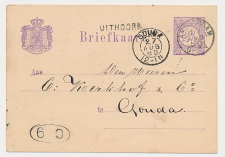Naamstempel Uithoorn - Amsterdam - Gouda 1880