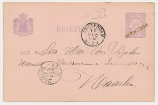 Naamstempel Uithoorn - Amsterdam - Haarlem 1886