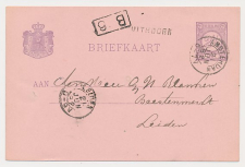 Naamstempel Uithoorn - Amsterdam - Leiden 1882