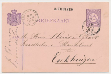 Naamstempel Uithuizen - Appingedam - Enkhuizen 1884