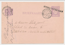 Zijldijk - Naamstempel Uithuizermeeden - Onderdendam 1886