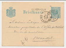 Naamstempel Ulvenhout - Ginneken - Brussel Belgie 1880