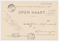 Naamstempel Vlagtwedde - Winschoten - Groningen 1884