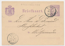 Naamstempel Waddingsveen - Gouda - Arnhem - Westpannerden 1879