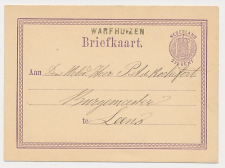 Zuurdijk Naamstempel Warfhuizen - Leens 1877