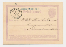 Naamstempel Warmenhuizen - Alkmaar - Noordscharwoude 1872
