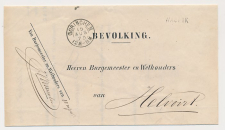 Naamstempel Waspik - Gorinchem - s Hertogenbosch - Helvoirt 1873