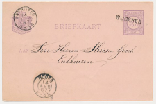 Oosterleek - Naamstempel Wijdenes - Hoorn - Enkhuizen 1888