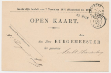 Naamstempel De Wijk - Meppel - Hardenberg 1890