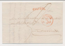 Naamstempel Wolvega - Steenwijk - Frederiksoord 1867