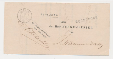 Naamstempel Woubrugge - Alphen - Zwammerdam 1872